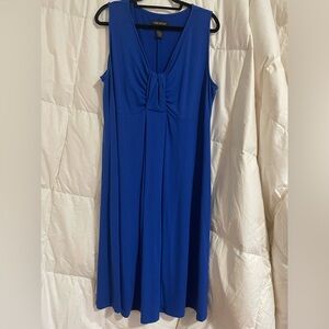 Royal blue, knot front Lane Bryant midi dress